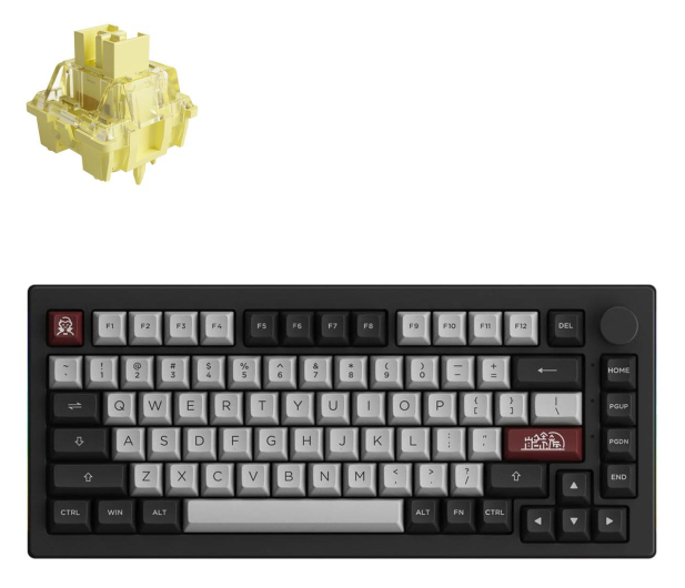 Akko Dracula Castle 5075B Plus - V3 Cream Yellow Pro - 1289378 - zdjęcie 2